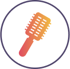 brush teeth or comb hair